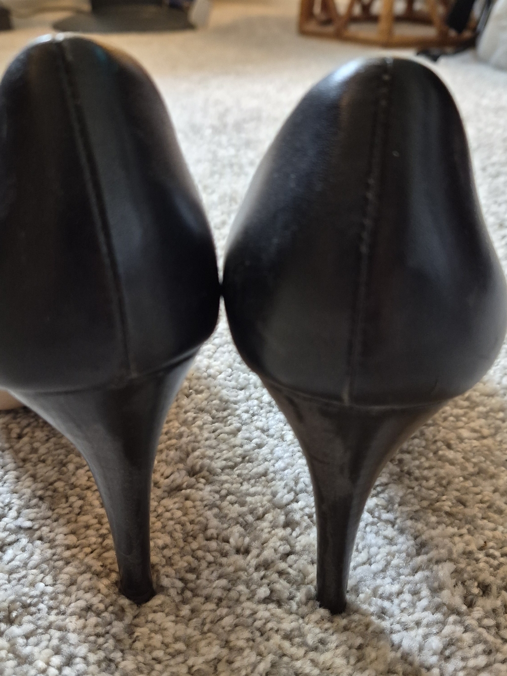 COACH Black Leather Loafer with Silver Plaque 7.5B - Picture 7 of 9